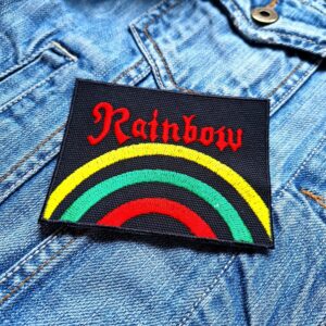 Rainbow | British-American Rock Band | Ritchie Blackmore | Embroidered Patch Badge Applique Iron on | Trendy | DIY | Decorative | Collectible