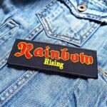 Rainbow | British-American Rock Band | Ritchie Blackmore | Embroidered Patch Badge Applique Iron on | Trendy | DIY | Decorative | Collectible