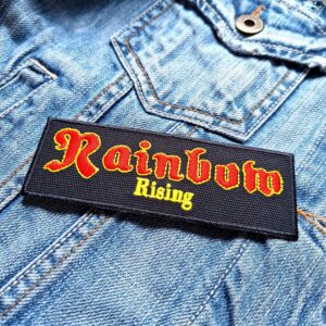 Rainbow | British-American Rock Band | Ritchie Blackmore | Embroidered Patch Badge Applique Iron on | Trendy | DIY | Decorative | Collectible