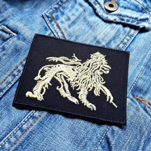 Reggae Lion | Emperor Haile Selassie | South Africa | Embroidered Patch Badge Applique Iron on | Trendy | DIY | Decorative | Collectible