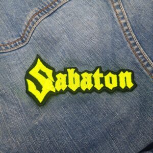 Sabaton yellow Logo Embroidered Patch Iron-On
