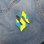 Sabaton "S" Logo Sweden Colors Embroidered Patch Iron-On