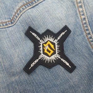 Sabaton Hand Sign Crest Embroidered Patch Iron-On