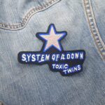 System of a Down Toxic Twins Blue Star Patch Iron-On