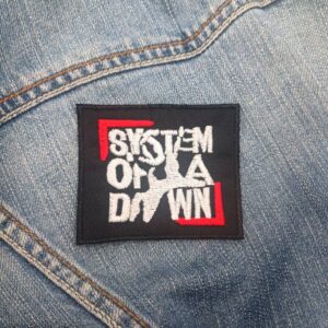 System of a Down Distorted Figure Logo Patch Iron-On