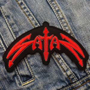 Satan | English Heavy Metal Band | Proto-Thrash/Speed Metal | Embroidered Patch Badge Applique Iron on | Trendy | DIY | Decorative | Collectible