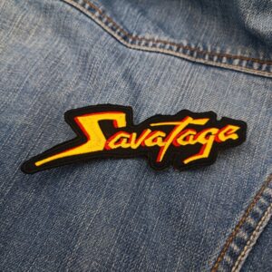 Savatage Logo red and yellow Patch – Iron-On
