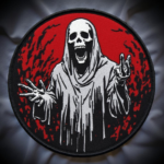 Limited Edition Screaming Phantom Embroidered Patch – Horror Ghost Design