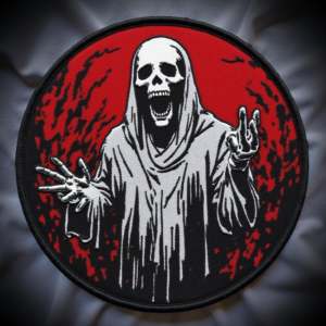 Limited Edition Screaming Phantom Embroidered Patch – Horror Ghost Design
