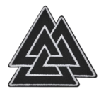 Walknut Symbol | Embroidered Patch Badge Applique Iron on | Trendy | DIY | Decorative | Collectible