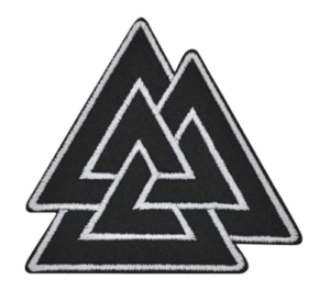 Walknut Symbol | Embroidered Patch Badge Applique Iron on | Trendy | DIY | Decorative | Collectible