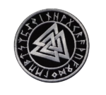 Walknut Symbol | Embroidered Patch Badge Applique Iron on | Trendy | DIY | Decorative | Collectible