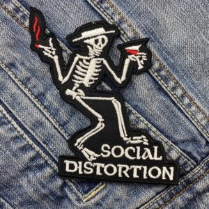 Social Distortion | American Punk Rock Band | Mike Ness | Embroidered Patch Badge Applique Iron on | Trendy | DIY | Decorative | Collectible