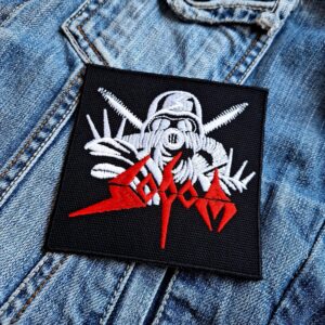 Sodom | German Thrash Metal Band | Tom Angelripper | Code Red | Embroidered Patch Badge Applique Iron on | Trendy | DIY | Decorative | Collectible