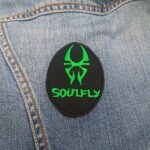 Soulfly Green Tribal Oval Patch – Iron-On