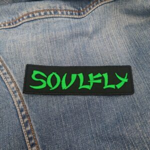 Soulfly Green Logo Patch – Iron-On
