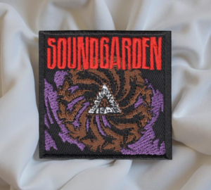 Limited Edition Soundgarden-Inspired Patch – Spiral Triangle Design (10cm x 10cm)