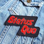 Status Quo | British Rock Band | Francis Rossi | Alan Lancaster | Embroidered Patch Badge Applique Iron on | Trendy | DIY | Decorative | Collectible