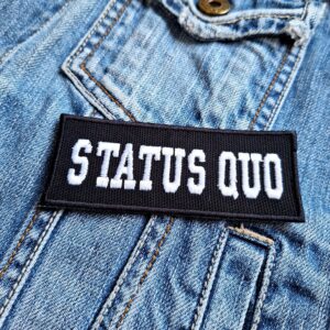 Status Quo | British Rock Band | Francis Rossi | Alan Lancaster | Embroidered Patch Badge Applique Iron on | Trendy | DIY | Decorative | Collectible