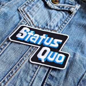 Status Quo | British Rock Band | Francis Rossi | Alan Lancaster | Embroidered Patch Badge Applique Iron on | Trendy | DIY | Decorative | Collectible