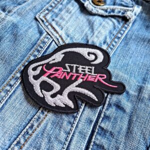 Steel Panther | American Comedic Glam Metal Band | Michael Starr | Metal Skool | Embroidered Patch Badge Applique Iron on | Trendy | DIY | Decorative | Collectible