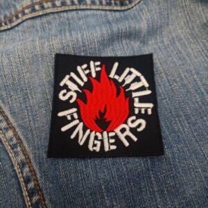 Stiff Little Fingers Flame Logo Patch – Iron-On