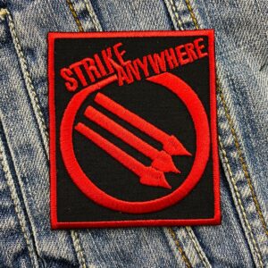 Strike Anywhere | American Punk Rock Band | Thomas Barnett's | Melodic hardcore | Embroidered Patch Badge Applique Iron on | Trendy | DIY | Decorative | Collectible