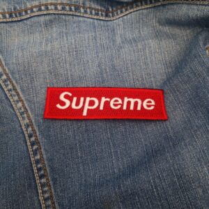 Supreme Red Box Logo Patch – Iron-On