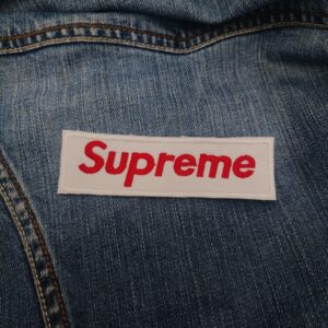 Supreme White Box Logo Patch – Iron-On