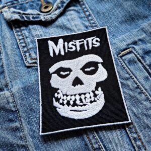 Misfits | American Punk Rock Band | Horror Punk | Glenn Danzig | Crimson Ghost | Embroidered Patch Badge Applique Iron on | Trendy | DIY | Decorative | Collectible