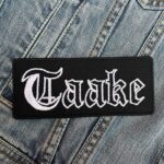 Taake Logo Rectangular Patch – Iron-On
