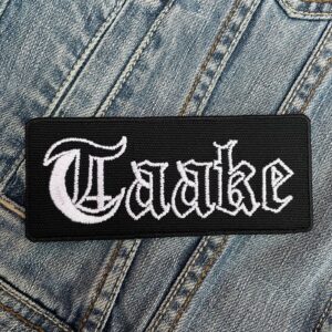 Taake Logo Rectangular Patch – Iron-On