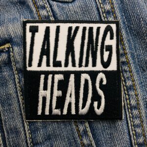 Talking Heads | American Rock Band | David Byrne | Psycho Killer | Embroidered Patch Badge Applique Iron on | Trendy | DIY | Decorative | Collectible