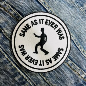 Talking Heads | American Rock Band | David Byrne | Psycho Killer | Embroidered Patch Badge Applique Iron on | Trendy | DIY | Decorative | Collectible