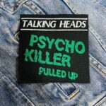 Talking Heads | American Rock Band | David Byrne | Psycho Killer | Embroidered Patch Badge Applique Iron on | Trendy | DIY | Decorative | Collectible