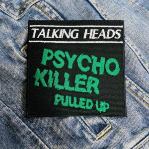 Talking Heads | American Rock Band | David Byrne | Psycho Killer | Embroidered Patch Badge Applique Iron on | Trendy | DIY | Decorative | Collectible