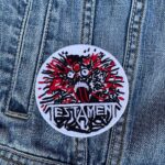 Testament Splatter Face Logo Patch Iron-On