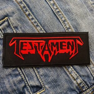 Testament Red Logo Patch Iron-On