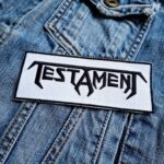 Testament Black Logo on White Background Patch Iron-On