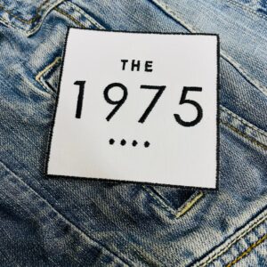 The 1975 White Square Logo Patch – Iron-On