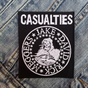 The Casualties | American Hardcore Punk Band | Jorge Herrera | Jake Kolatis | Embroidered Patch Badge Applique Iron on | Trendy | DIY | Decorative | Collectible
