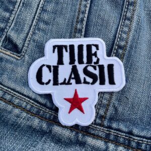 The Clash White Military Star Logo Patch – Iron-On