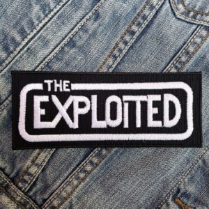 The Exploited | Scottish Punk Rock Band | Stevie Ross | Terry Buchan | Embroidered Patch Badge Applique Iron on | Trendy | DIY | Decorative | Collectible
