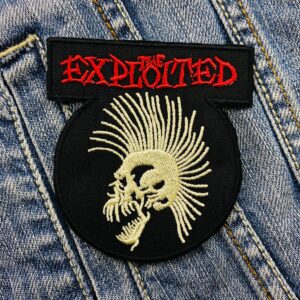 The Exploited | Scottish Punk Rock Band | Stevie Ross | Terry Buchan | Embroidered Patch Badge Applique Iron on | Trendy | DIY | Decorative | Collectible