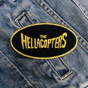 The Hellacopters | Swedish Garage Rock Band | Nicke Andersson | By The Grace Of God | Embroidered Patch Badge Applique Iron on | Trendy | DIY | Decorative | Collectible