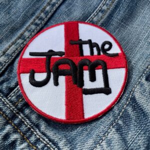 The Jam | English Rock Band |  Paul Weller | Bruce Foxton | In The City | Embroidered Patch Badge Applique Iron on | Trendy | DIY | Decorative | Collectible