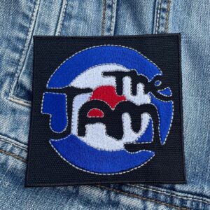 The Jam | English Rock Band |  Paul Weller | Bruce Foxton | In The City | Embroidered Patch Badge Applique Iron on | Trendy | DIY | Decorative | Collectible