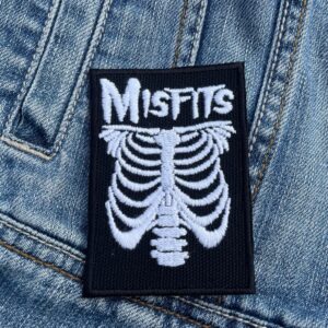 The Misfits | American Punk Rock Metal Band | Pioneers Of The Horror Punk Subgenre | Alternative/Indie | Embroidered Patch Badge Applique Iron on | Trendy | DIY | Decorative | Collectible