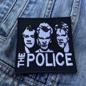 The Police | English Rock Band | Sting | ‎Andy Summers | Embroidered Patch Badge Applique Iron on | Trendy | DIY | Decorative | Collectible