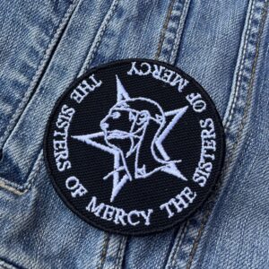 The Sisters Of Mercy | English Rock Band | Gothic rock | Post-punk | New wave | Embroidered Patch Badge Applique Iron on | Trendy | DIY | Decorative | Collectible